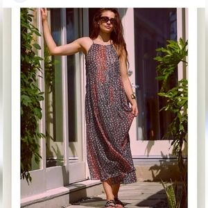 Anthropologie A Line Tiered Maxi Dress Xl NWOT